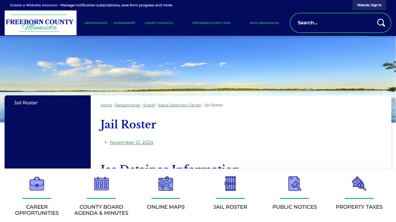 Jail Roster | Freeborn County, MN - Official Website