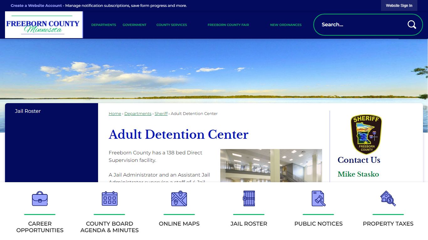 Adult Detention Center | Freeborn County, MN - Official Website